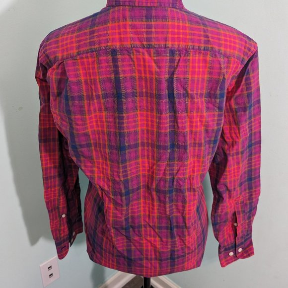 Bonobos Bold Plaid Slim LONG SLEEVE SHIRT small - Picture 2 of 3